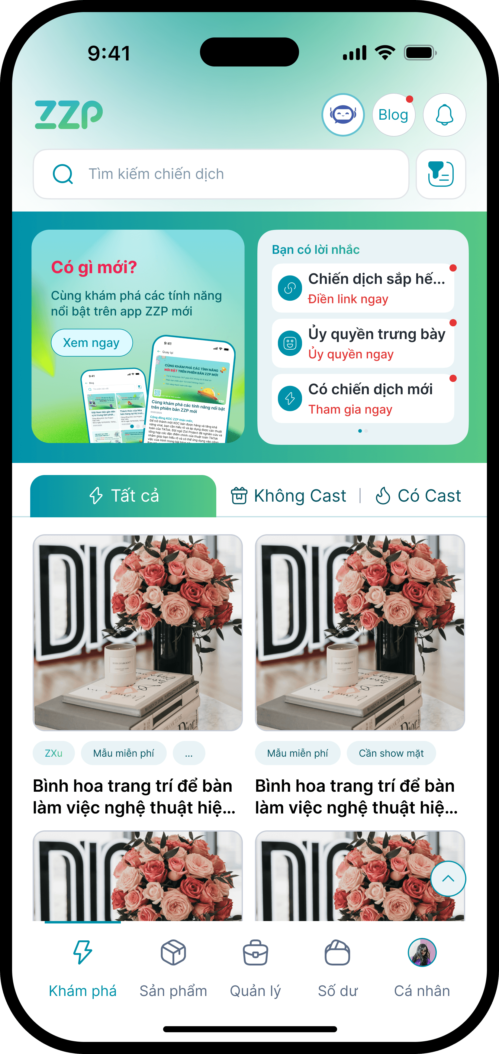 Ứng dụng dành cho
Nhà sáng tạo